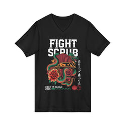 Image of Unisex Jersey Short Sleeve V-Neck Tee