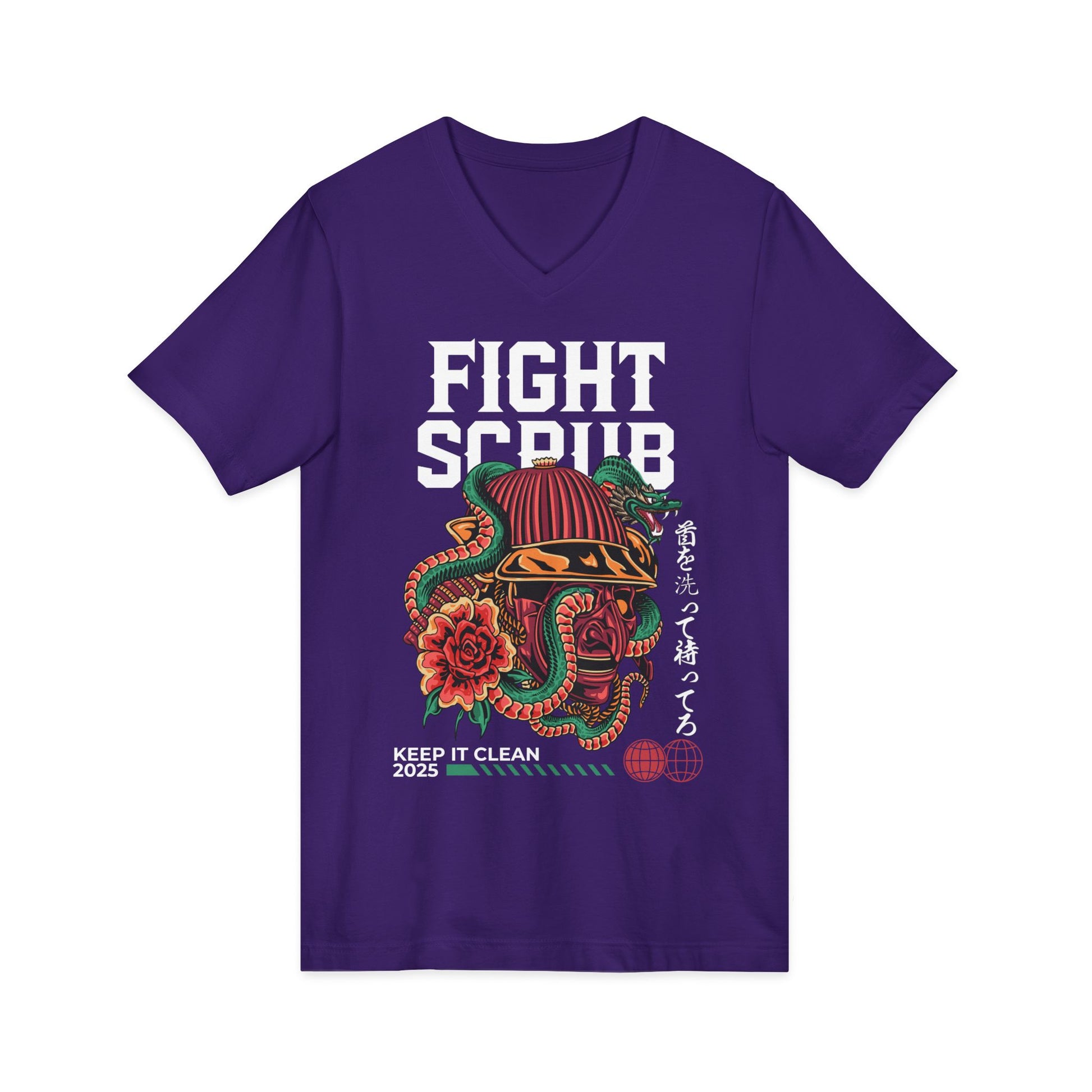 Unisex Jersey Short Sleeve V-Neck Tee