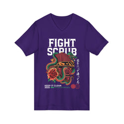 Image of Unisex Jersey Short Sleeve V-Neck Tee