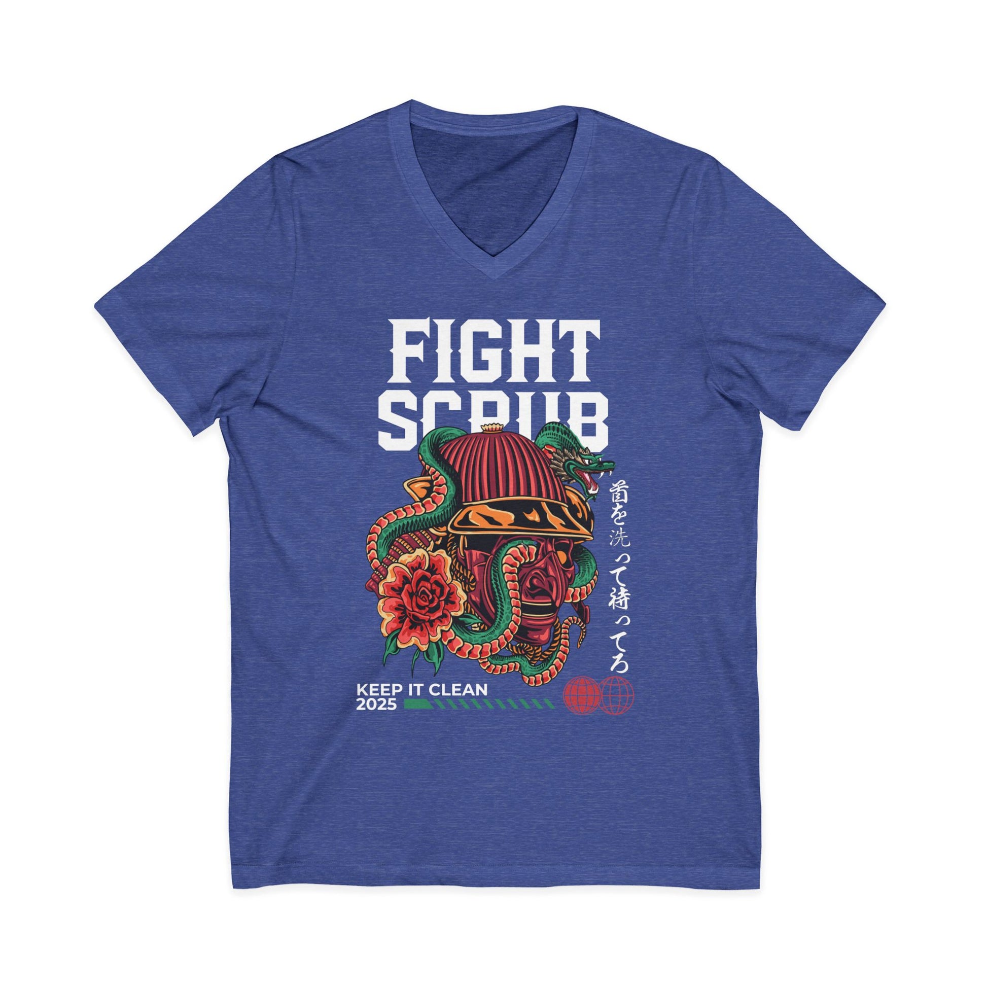 Unisex Jersey Short Sleeve V-Neck Tee