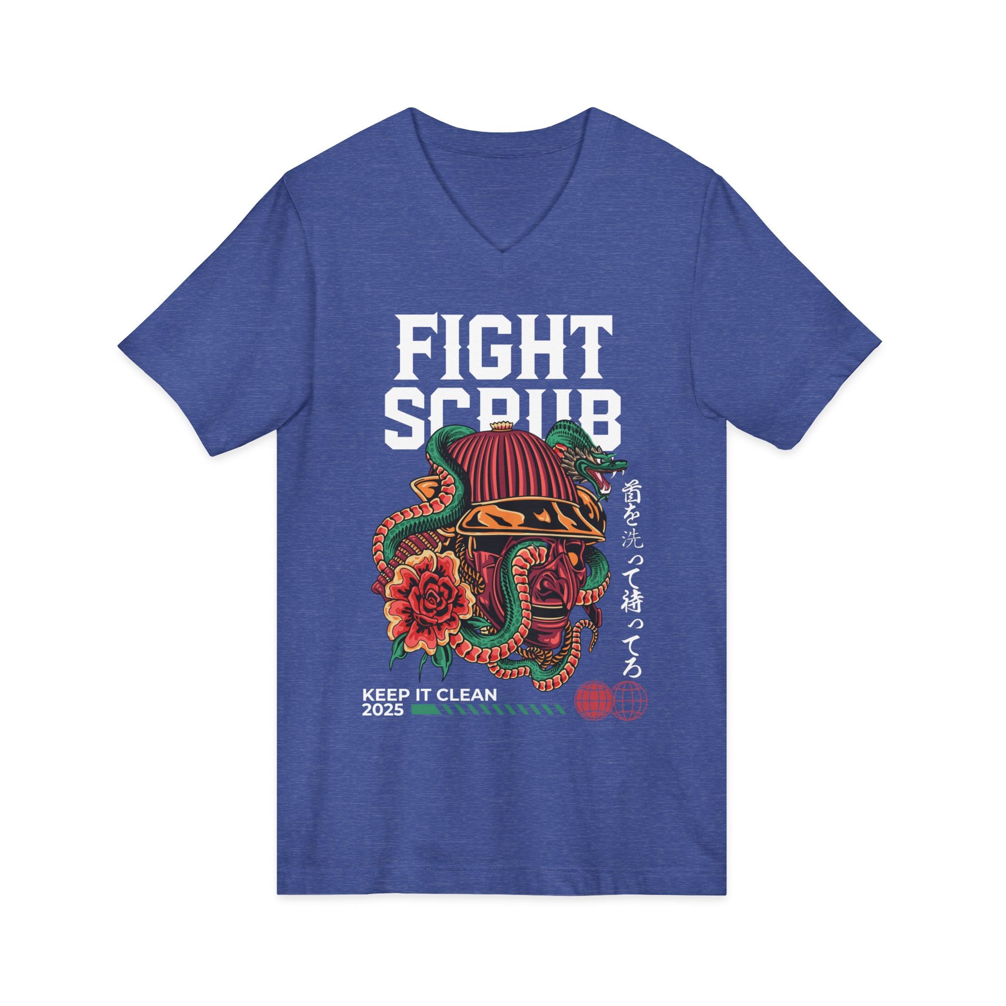 Image of Unisex Jersey Short Sleeve V-Neck Tee