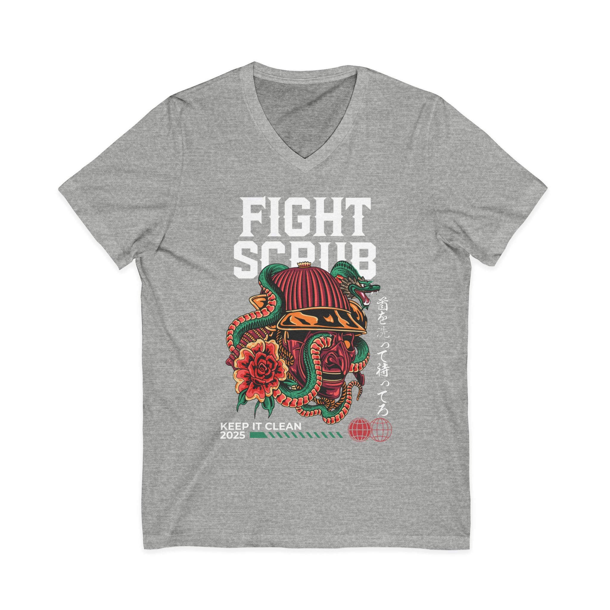 Image of Unisex Jersey Short Sleeve V-Neck Tee