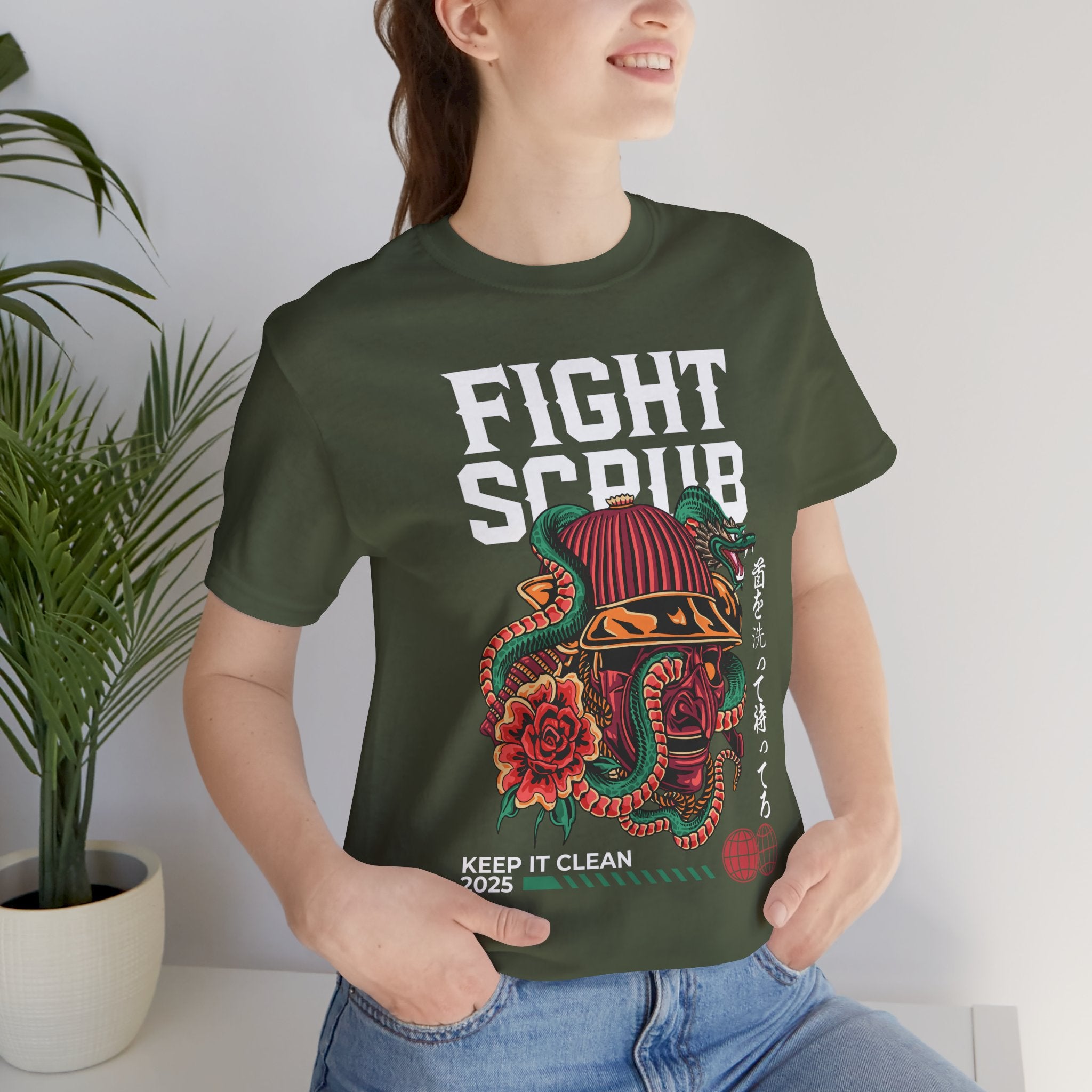 Image of Fight Scrub Jersey Unisex Short-Sleeve T-Shirt,
