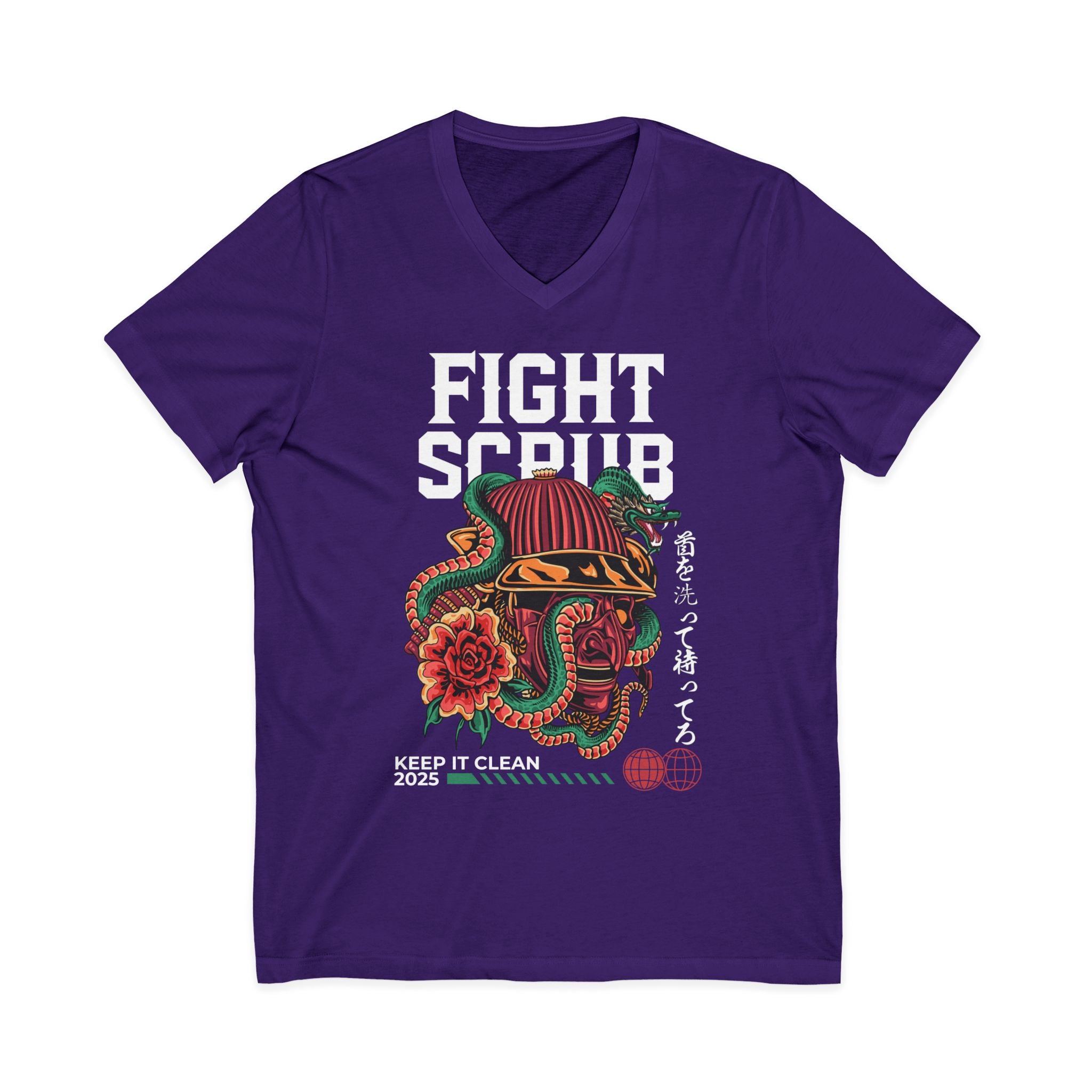 Image of Unisex Jersey Short Sleeve V-Neck Tee