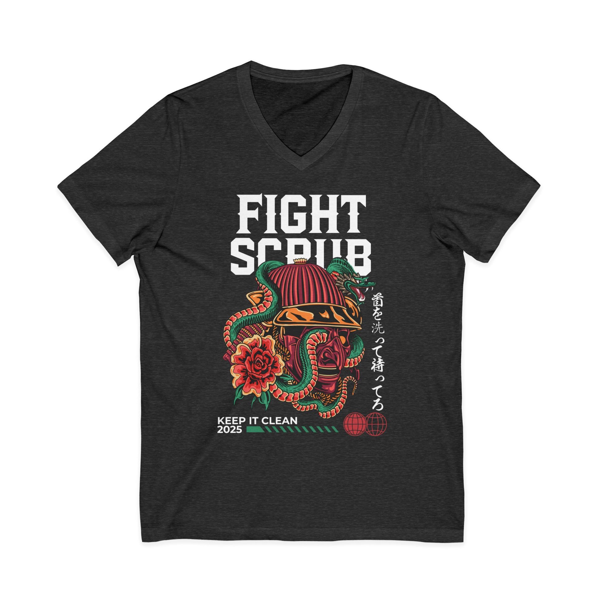 Unisex Jersey Short Sleeve V-Neck Tee