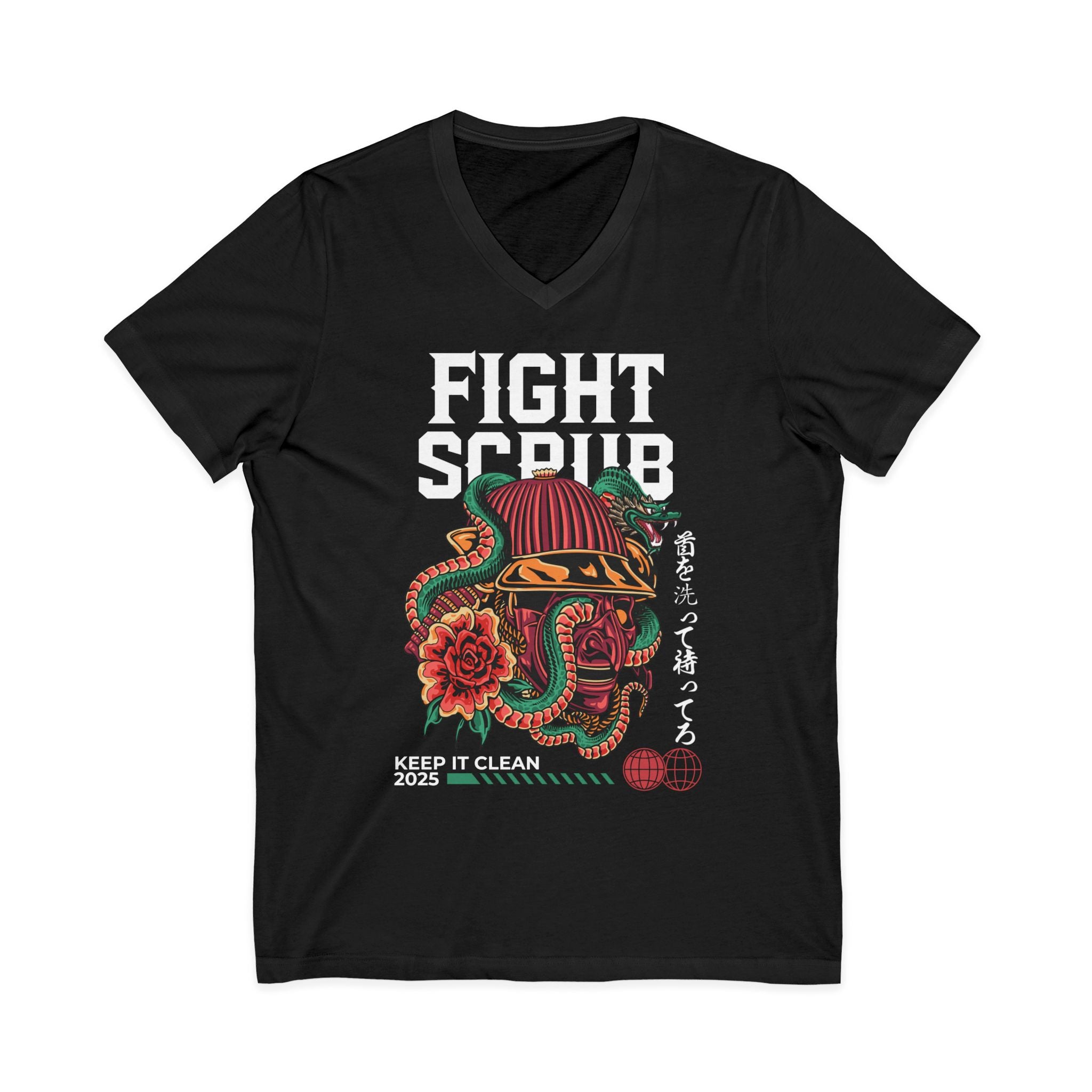 Image of Unisex Jersey Short Sleeve V-Neck Tee