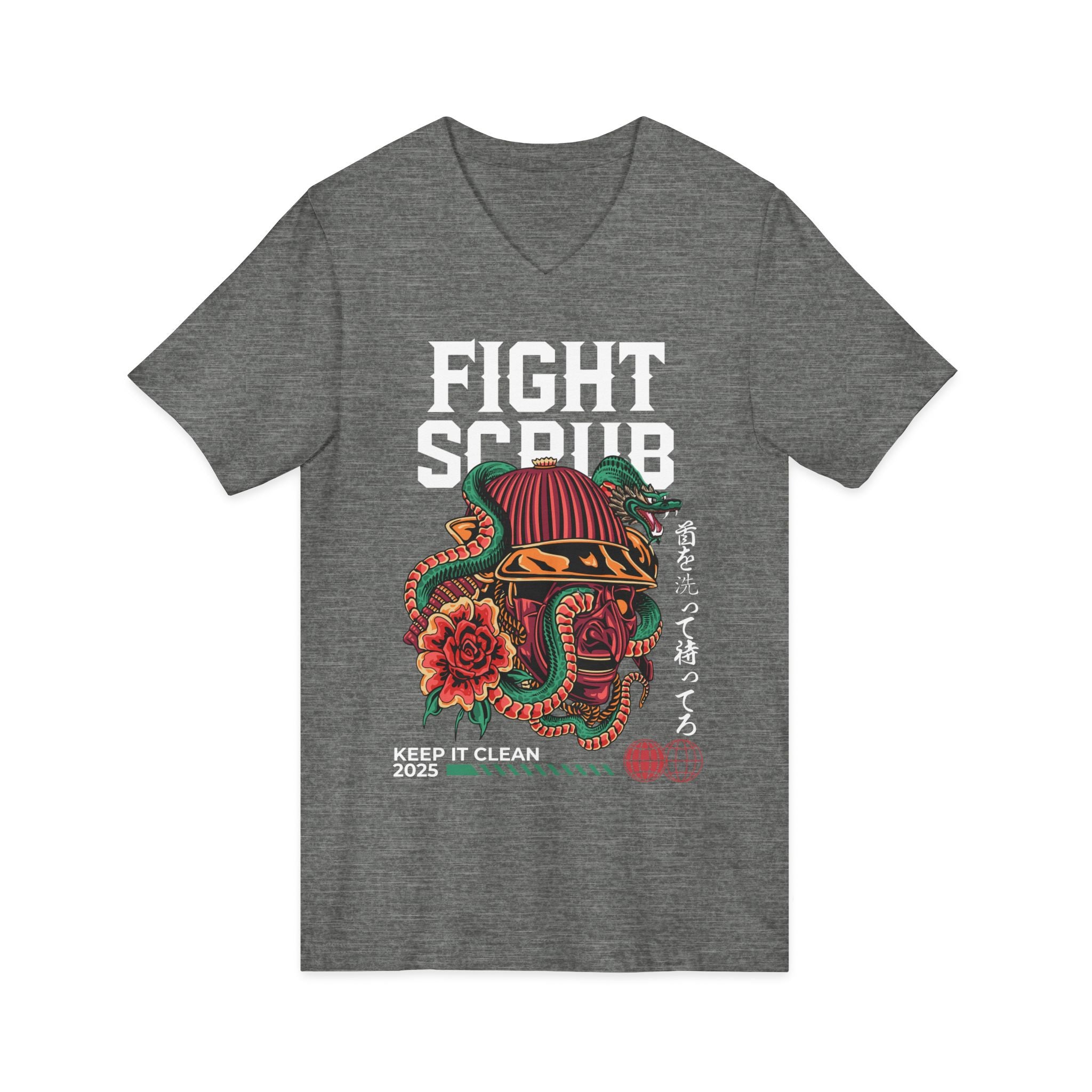 Image of Unisex Jersey Short Sleeve V-Neck Tee