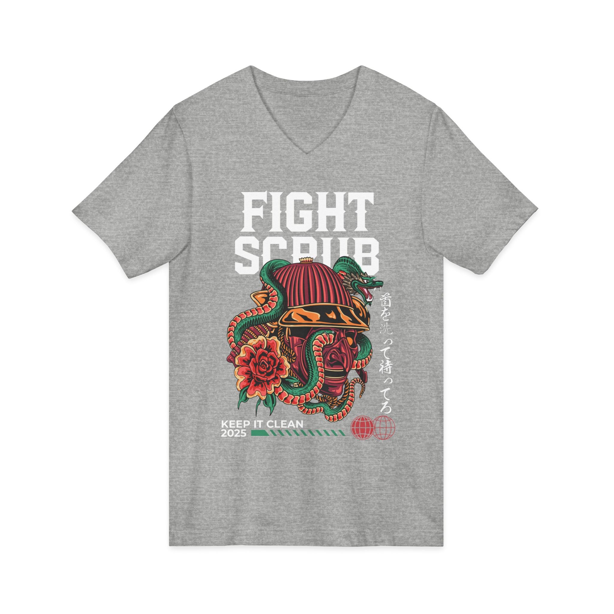 Image of Unisex Jersey Short Sleeve V-Neck Tee